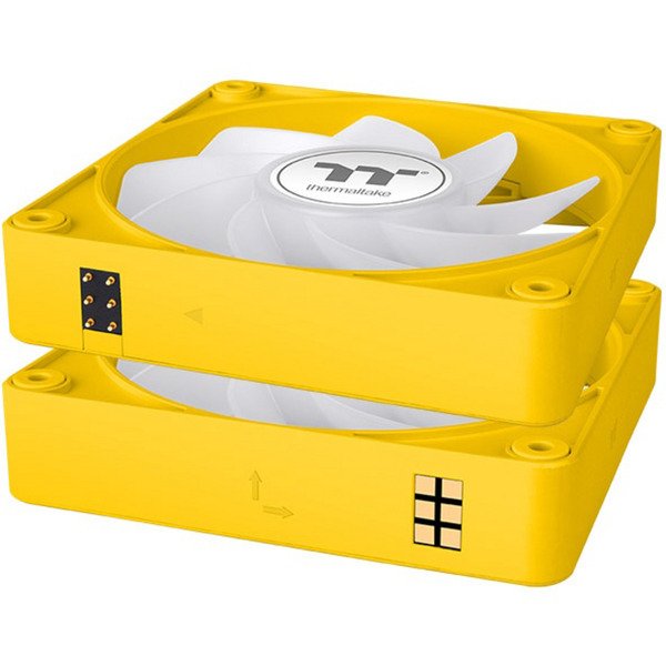 Thermaltake CT120 EX Reverse ARGB Sync PC Cooling Fan Bumblebee Amarillo - Imagen 4