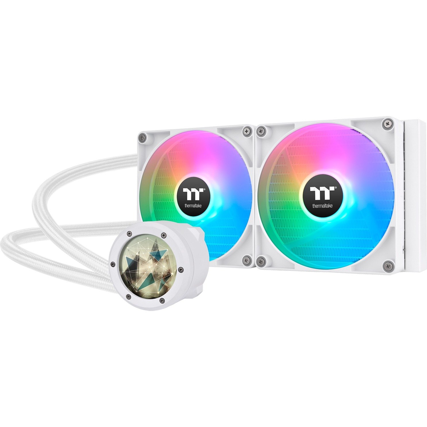 Thermaltake TH280 V2 Ultra ARGB Sync AIO Liquid Cooler Snow Edition Blanco
