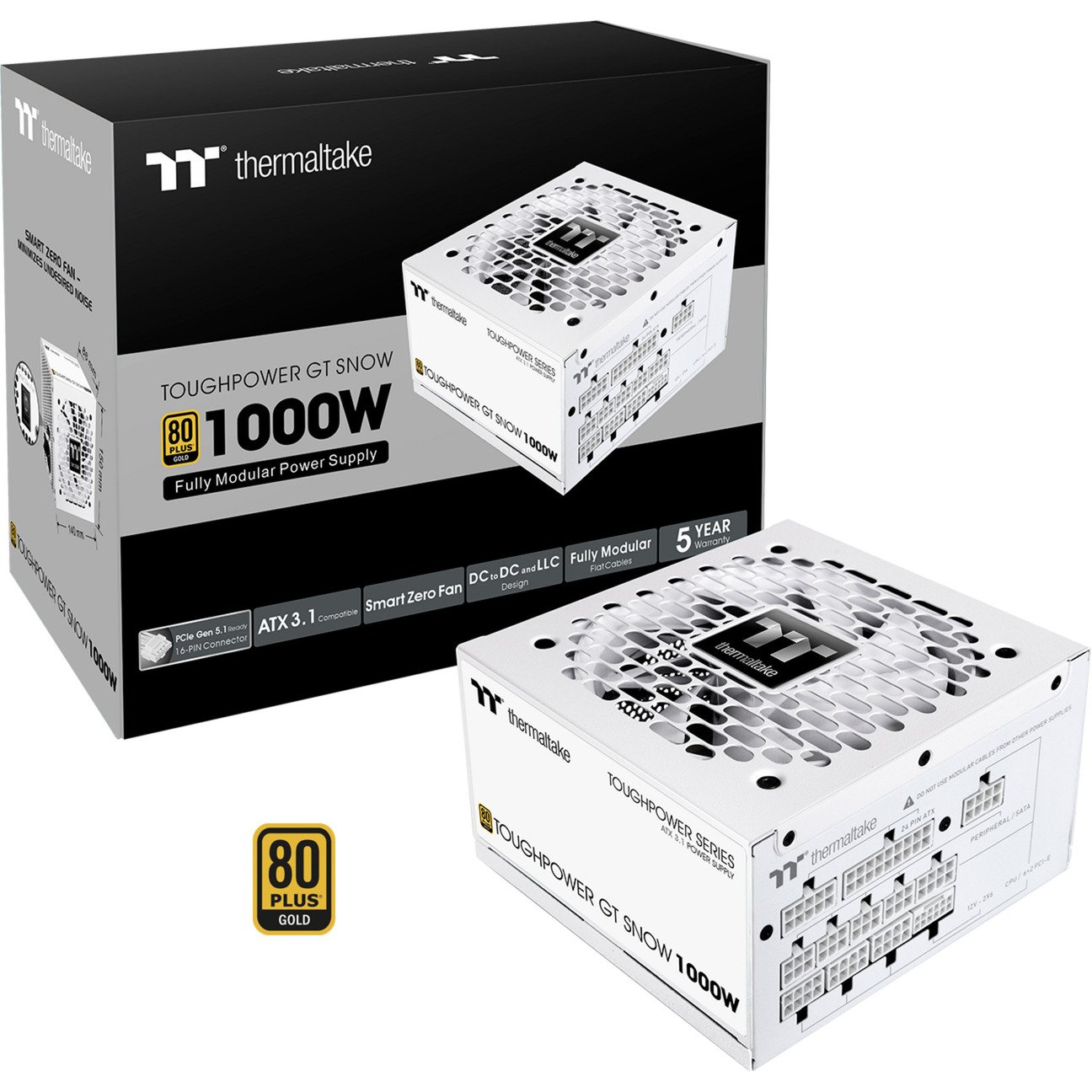 Thermaltake Toughpower GT Snow 1000W Blanco