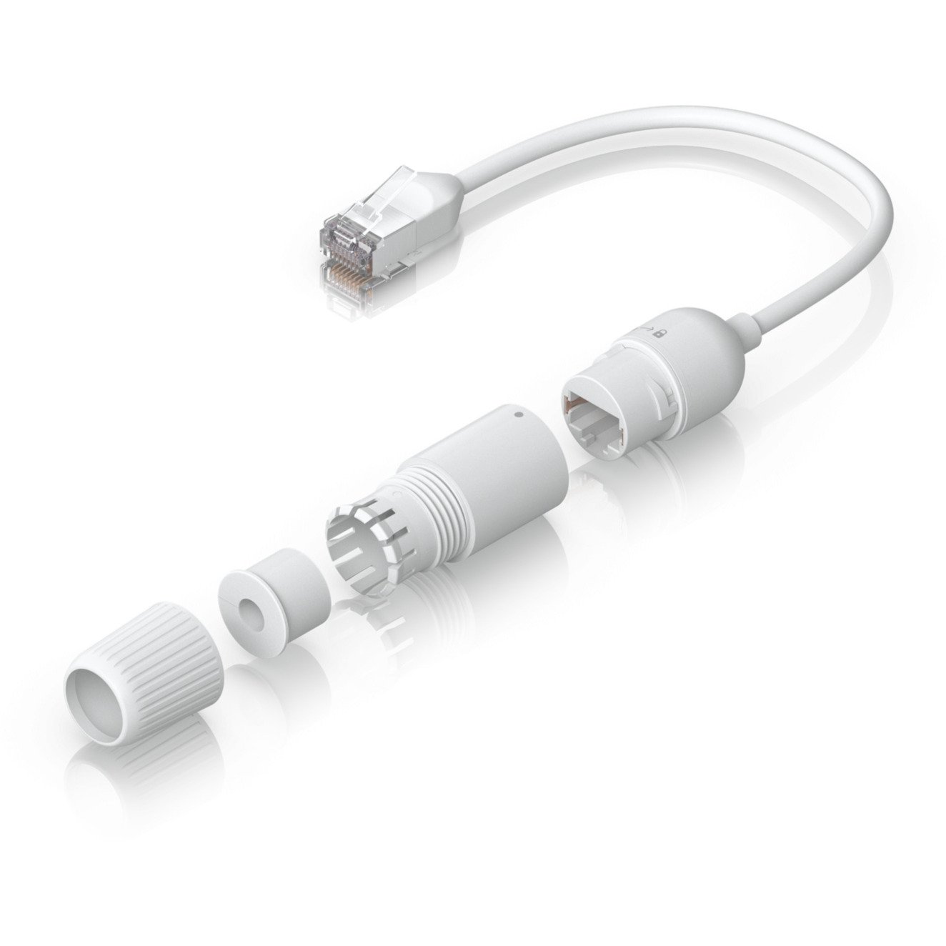 Ubiquiti Easy Cable Verlängerungskabel Cat.6a F/UTP Blanco - Imagen 3
