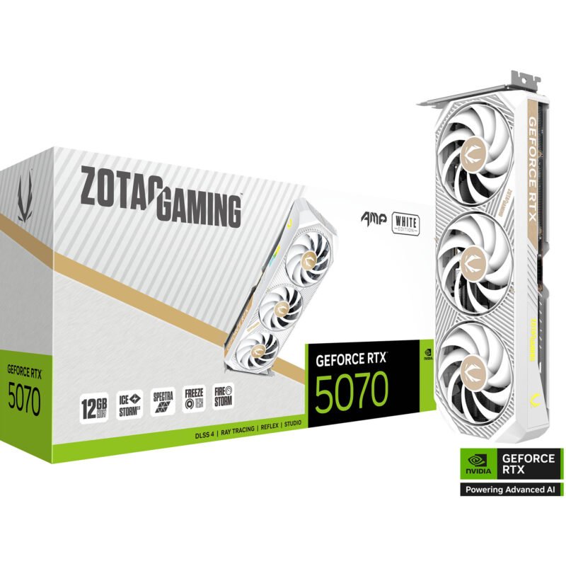 ZOTAC GeForce RTX 5070 AMP WHITE Edition