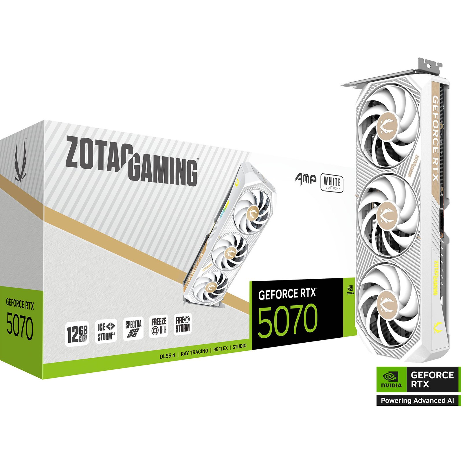 ZOTAC GeForce RTX 5070 AMP WHITE Edition
