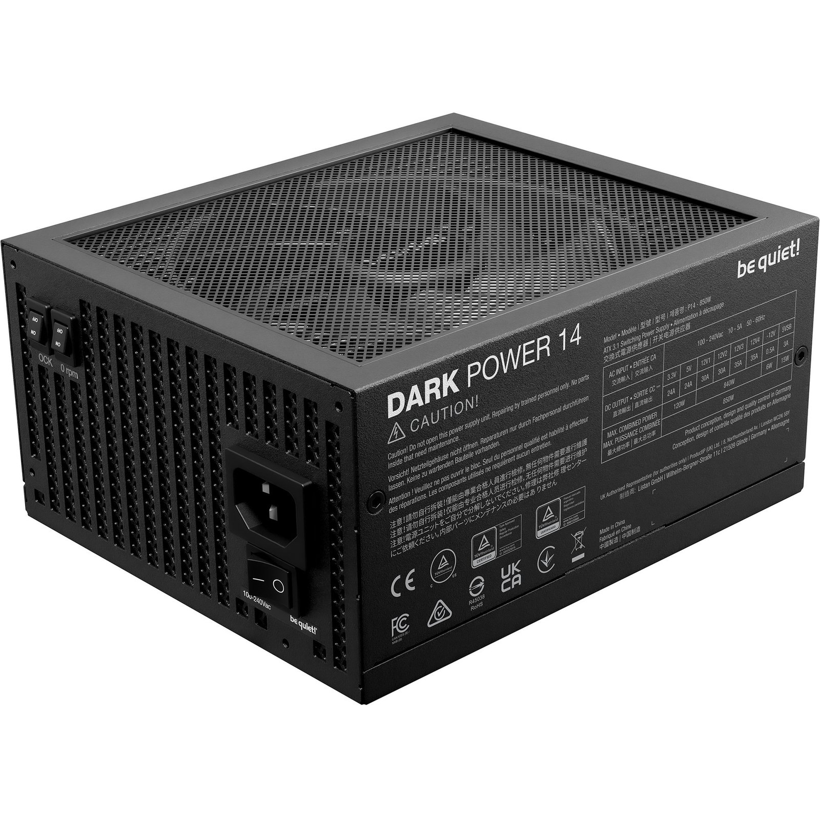 be quiet! DARK POWER 14 850W Negro - Imagen 3