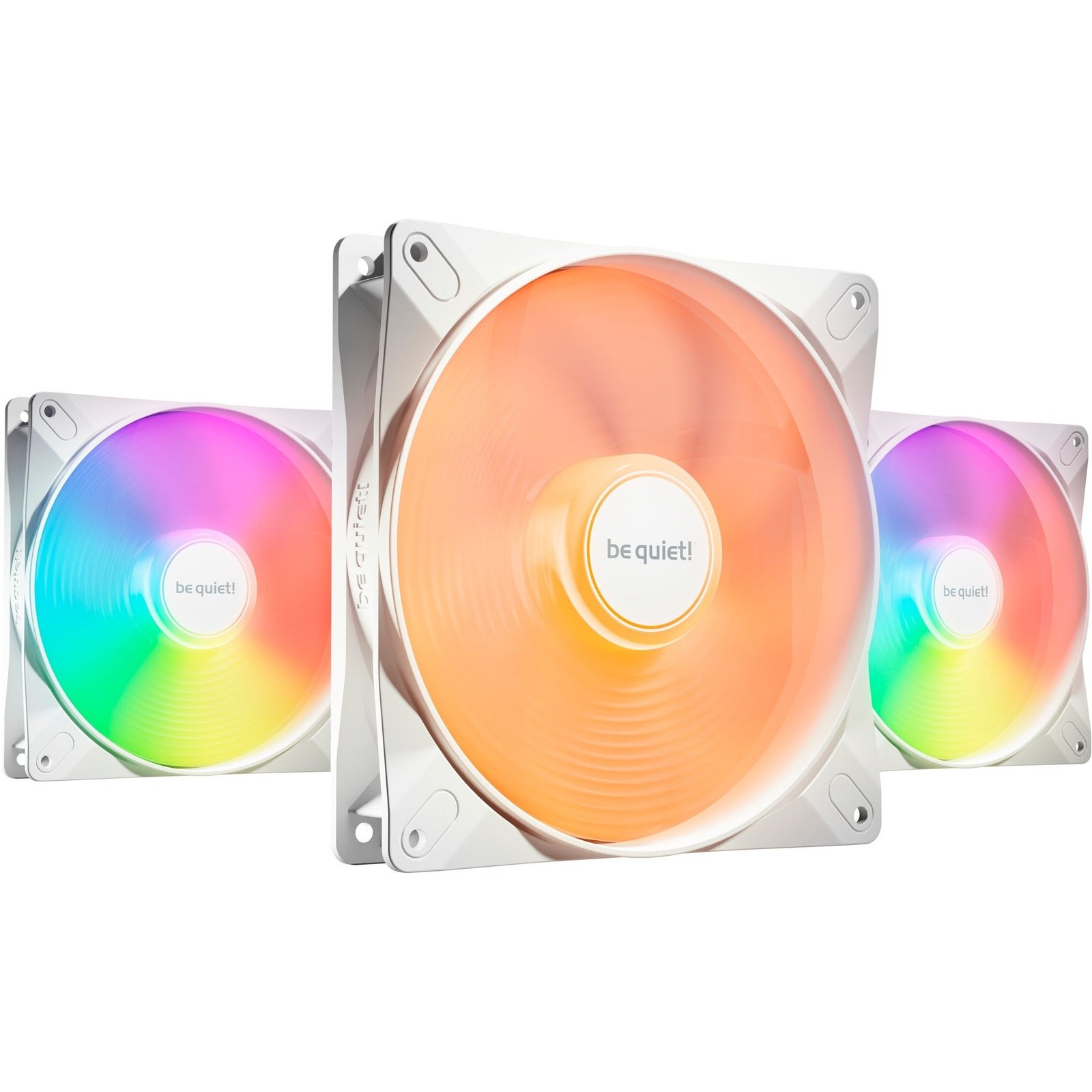 be quiet! Light Wings LX 140mm PWM White Triple Pack Blanco