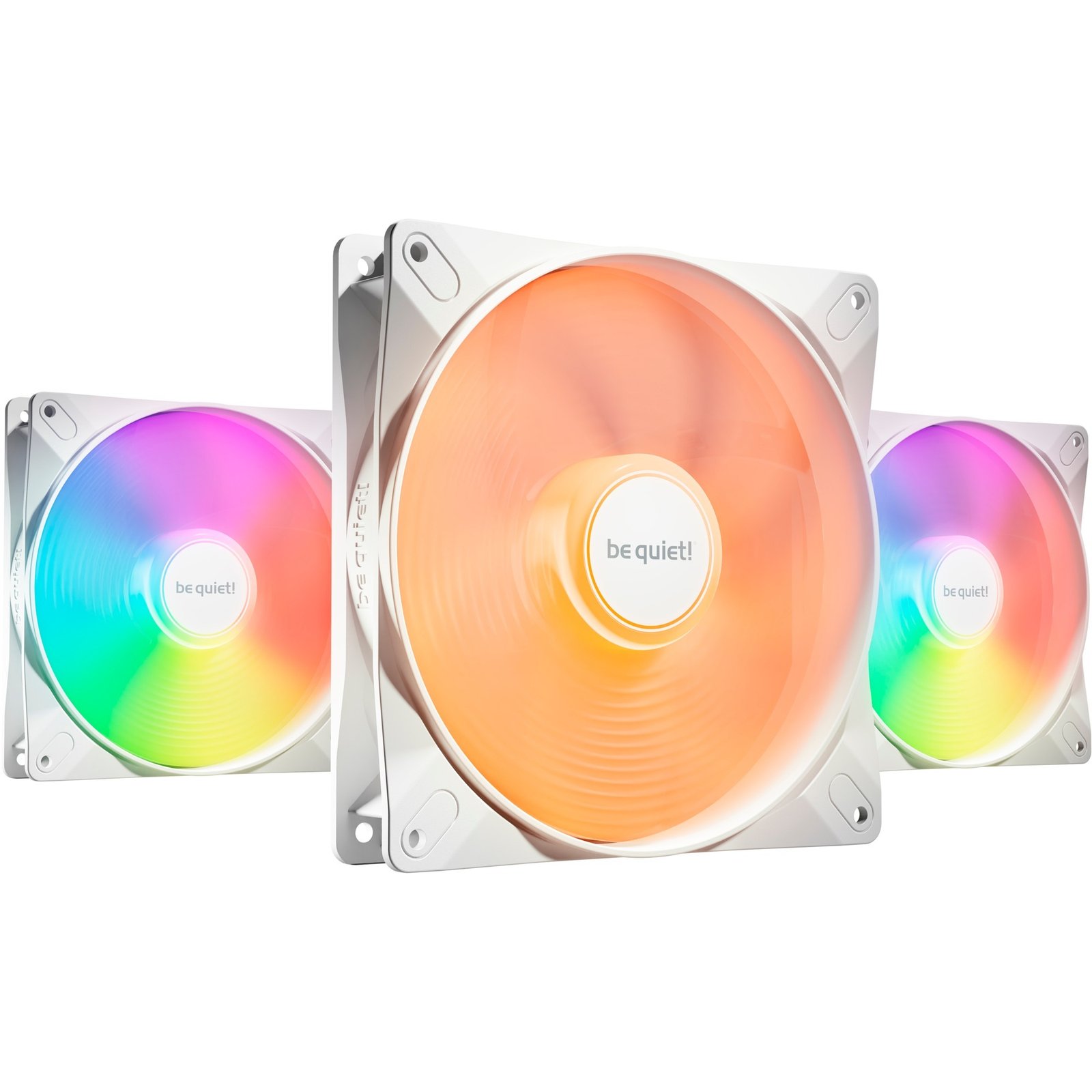 be quiet! Light Wings LX 140mm PWM high-speed White Triple Pack Blanco