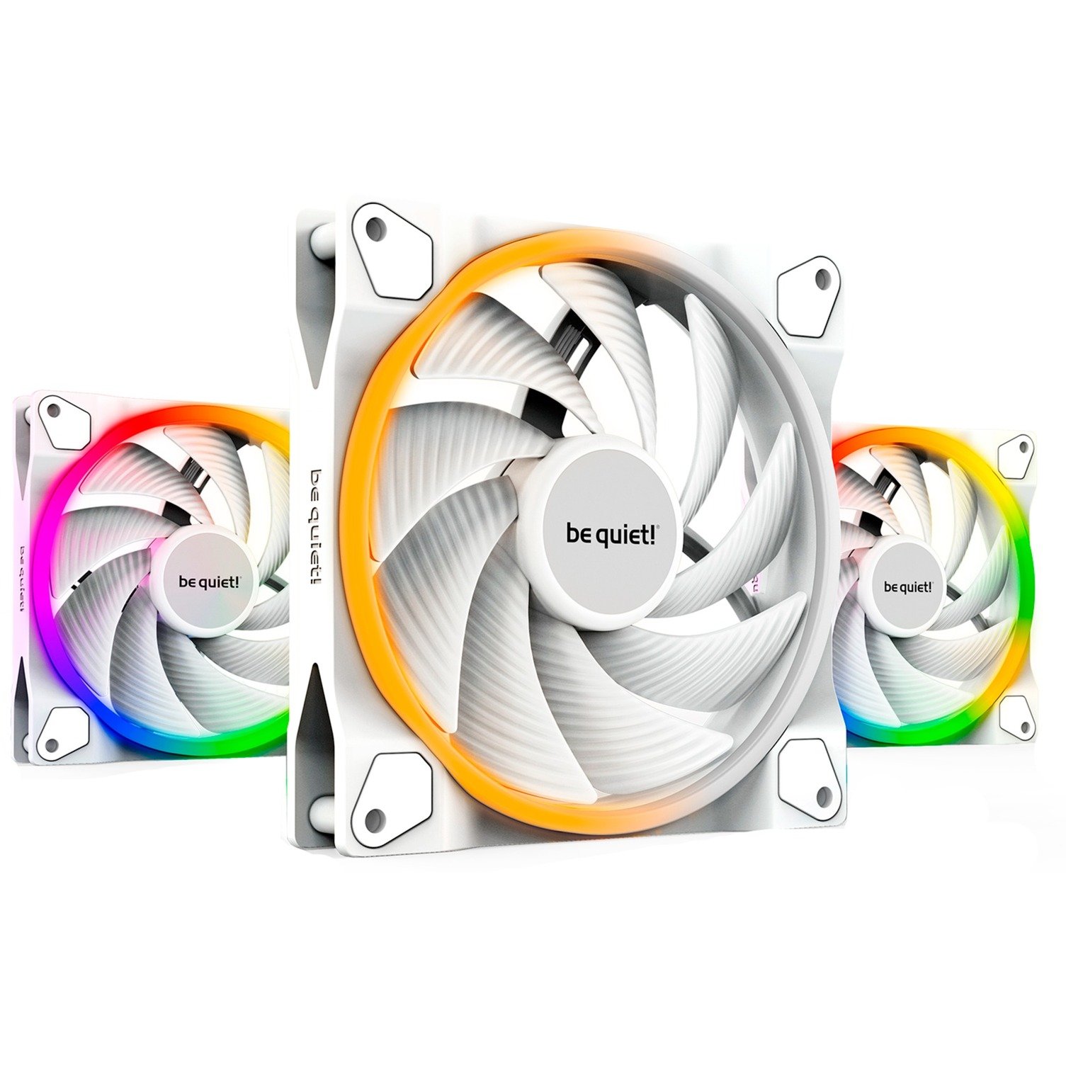 be quiet! Light Wings White 140mm PWM Triple Pack Blanco