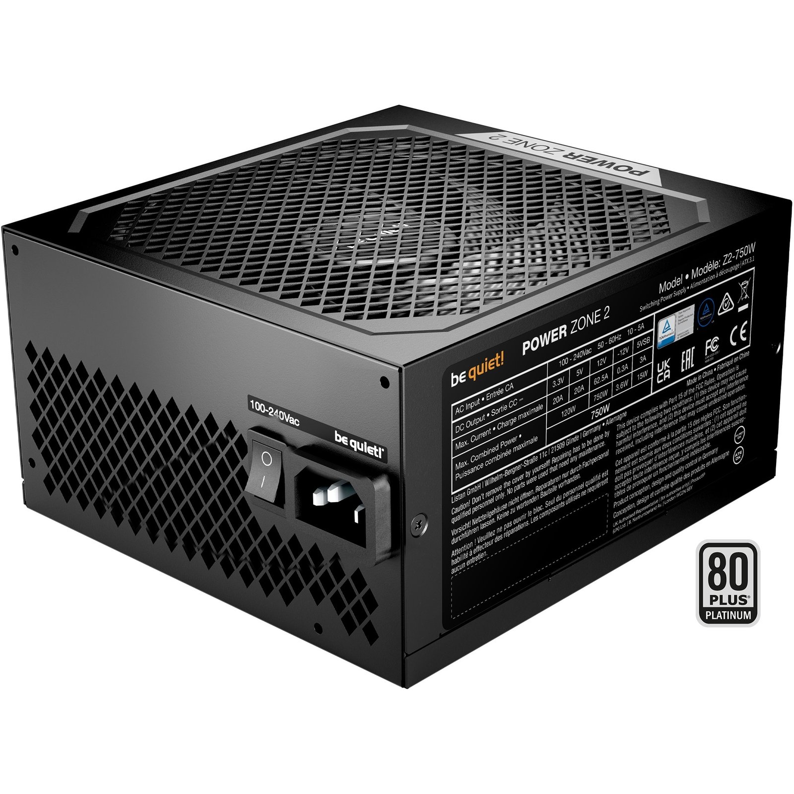 be quiet! POWER ZONE 2 750W Negro