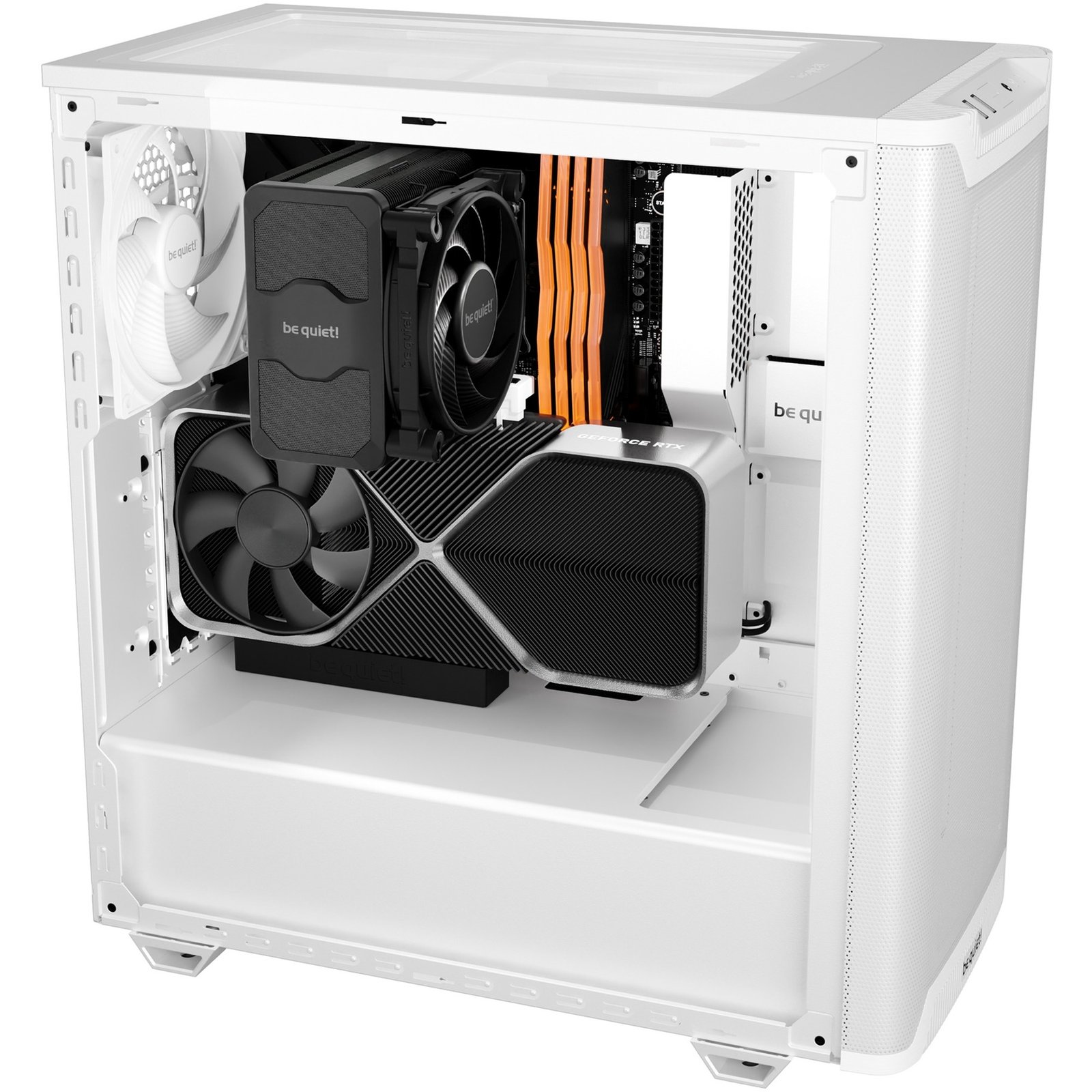 be quiet! PURE BASE 501 Airflow Window Blanco - Imagen 3