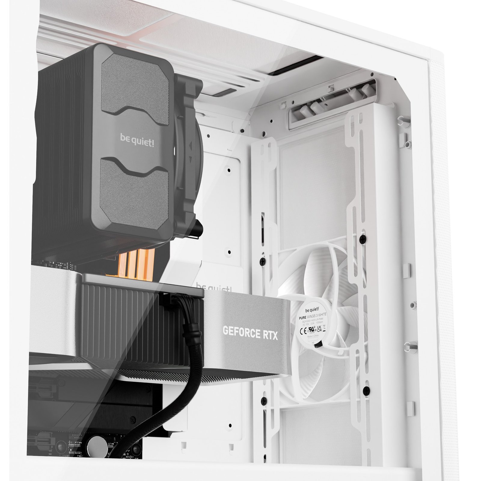 be quiet! PURE BASE 501 Airflow Window Blanco - Imagen 4