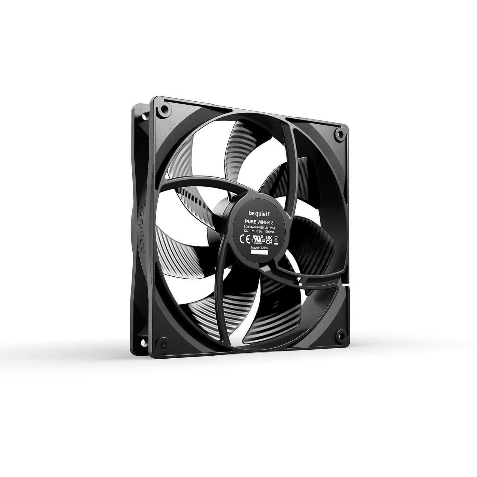 be quiet! Pure Wings 3 140mm PWM 3-Pack Negro - Imagen 3