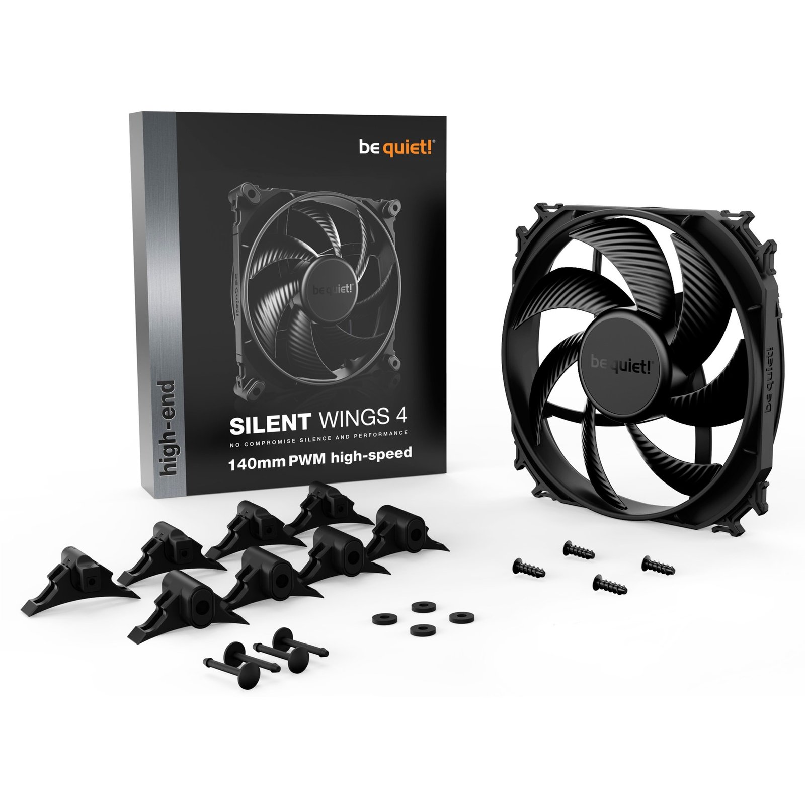 be quiet! Silent Wings 4 PWM high-speed 140x140x25 Negro - Imagen 4