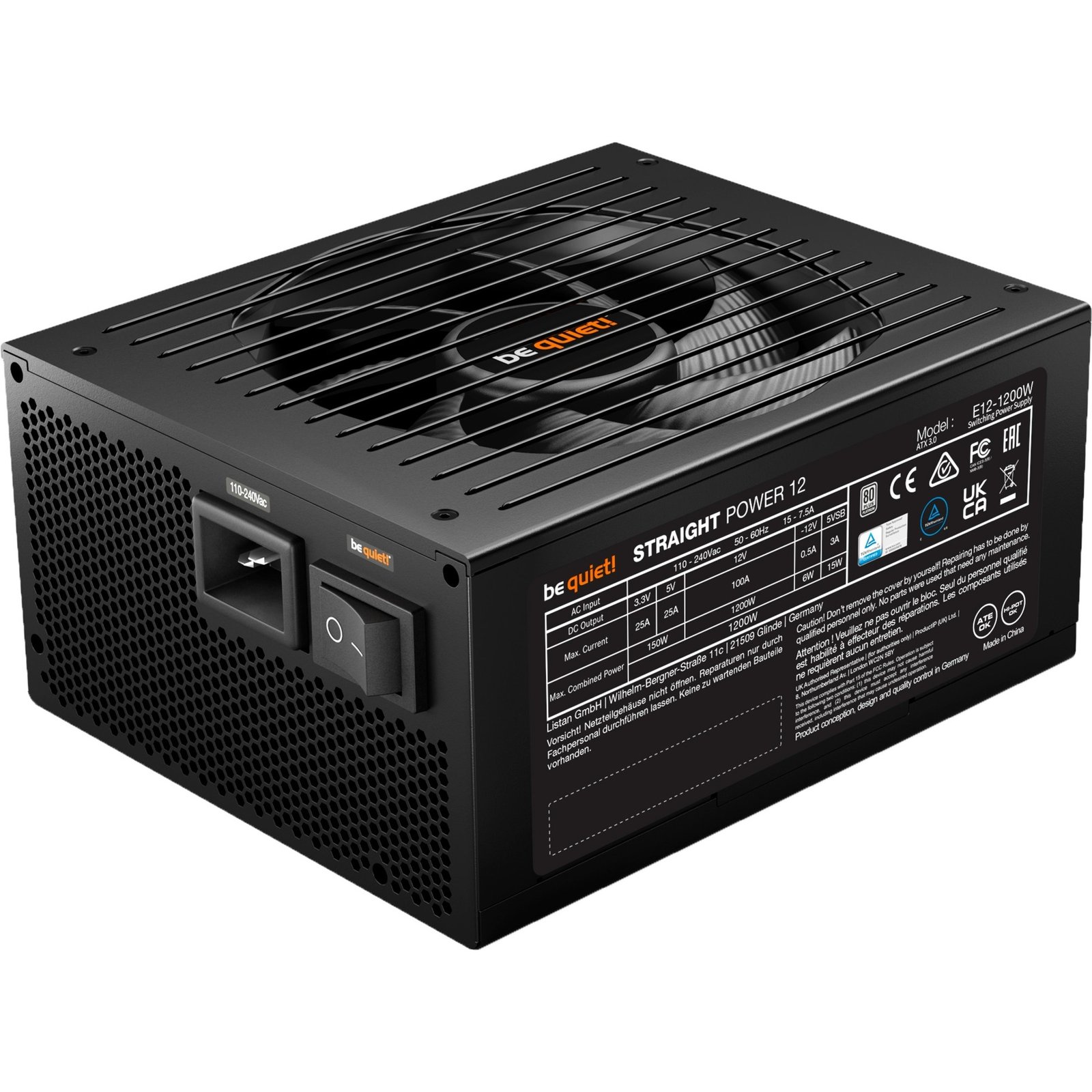 be quiet! Straight Power 12 Platinum 1200W ATX3.0 Negro - Imagen 3
