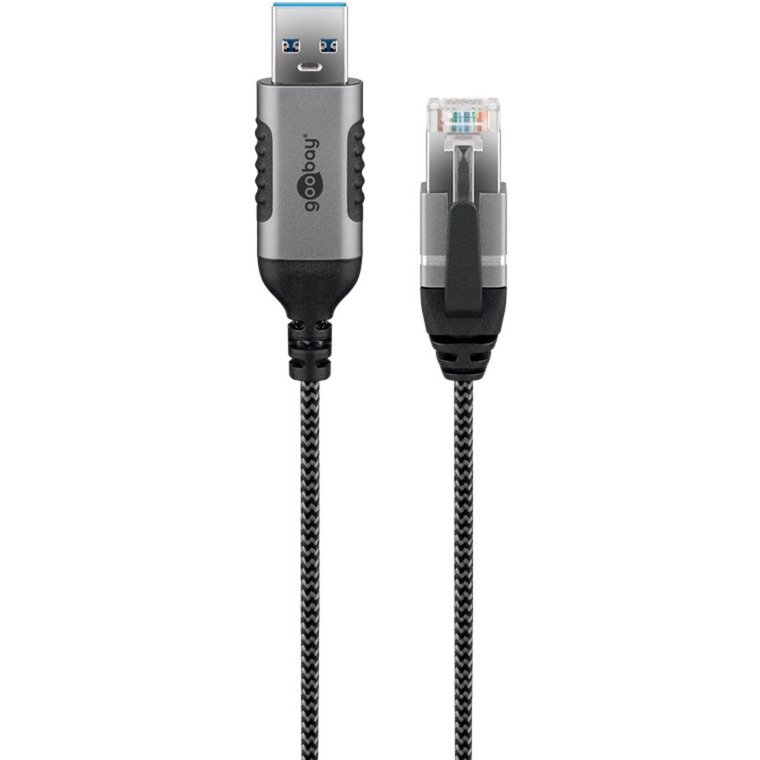 goobay Ethernet-Adapterkabel USB-A 3.2 Gen1 > RJ-45 Negro - Imagen 2