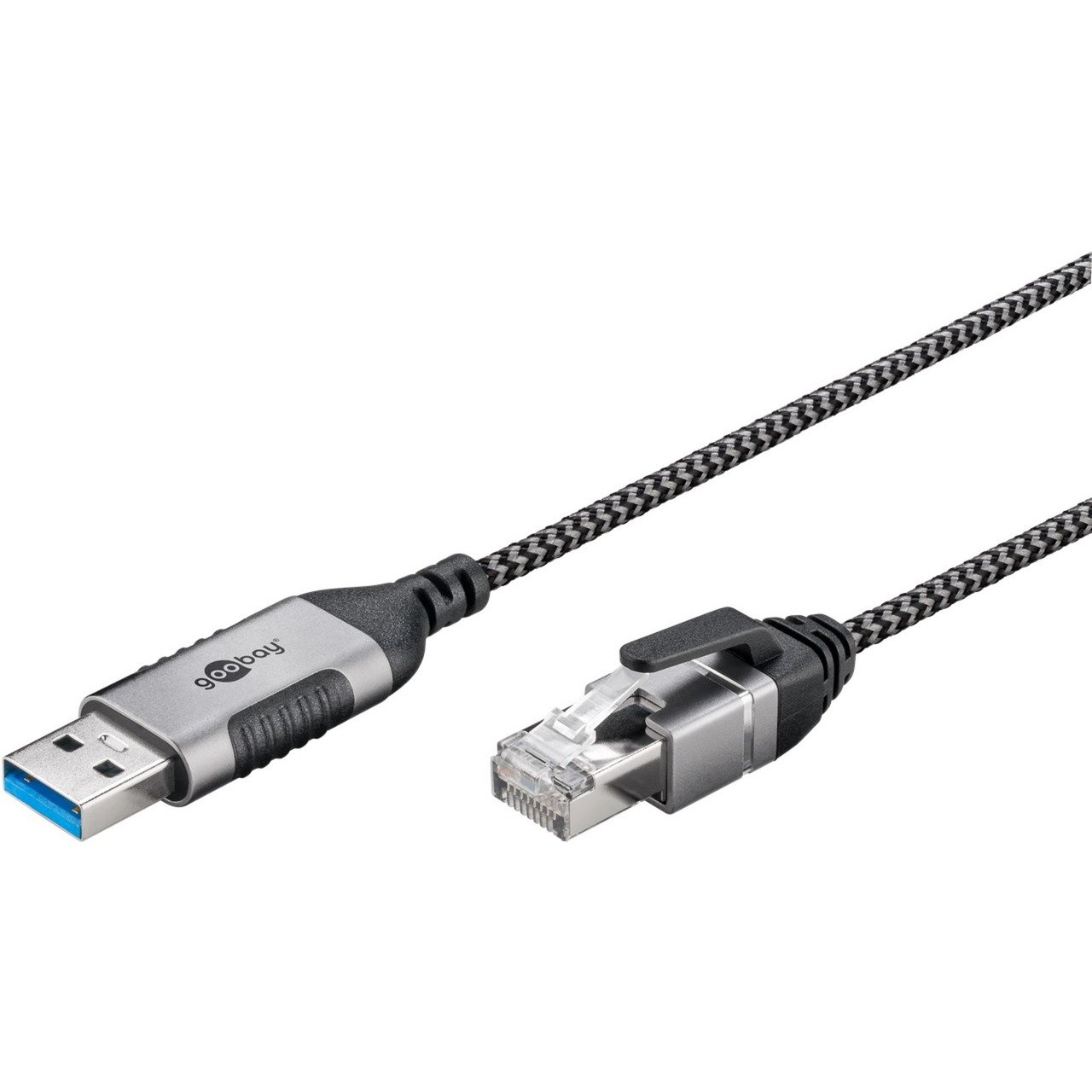 goobay Ethernet-Adapterkabel USB-A 3.2 Gen1 > RJ-45 Negro