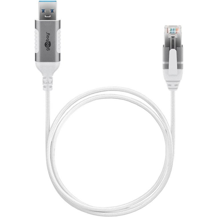 goobay Ethernet-Adapterkabel USB-A 3.2 Gen1 > RJ-45 Blanco - Imagen 3
