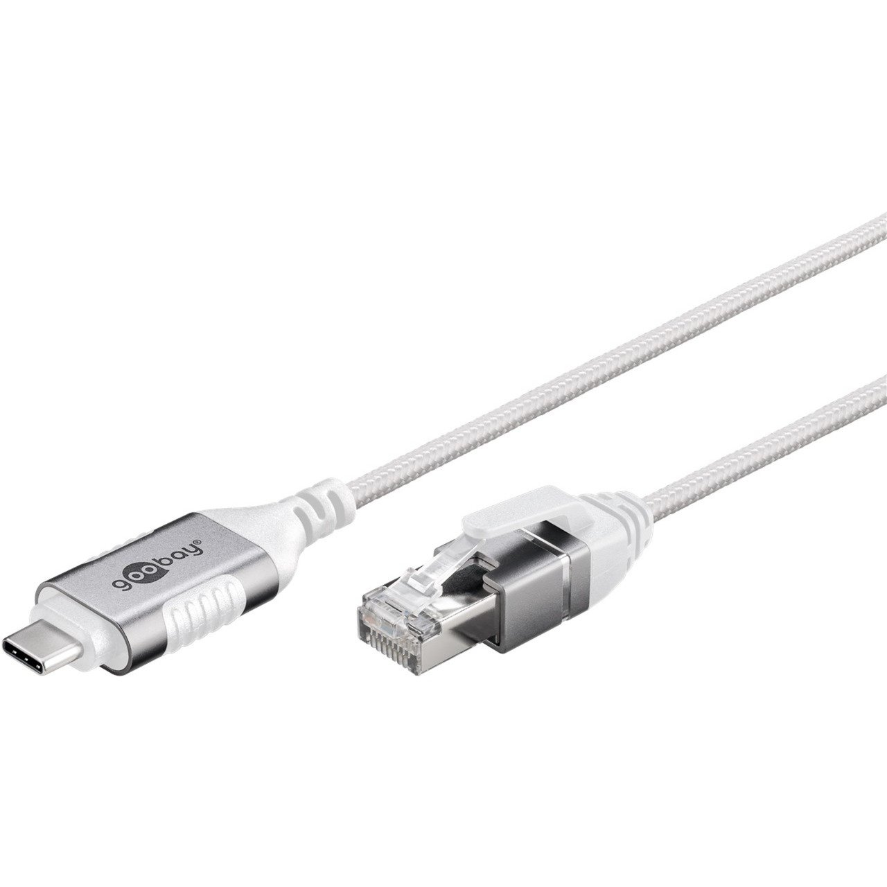 goobay Ethernet-Adapterkabel USB-C 3.2 Gen2 > RJ-45 Blanco