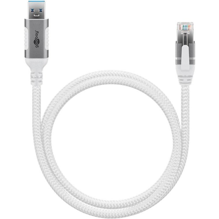 goobay Ethernet-Kabel USB-A 3.2 Gen1 Stecker > RJ-45 Stecker Blanco - Imagen 3