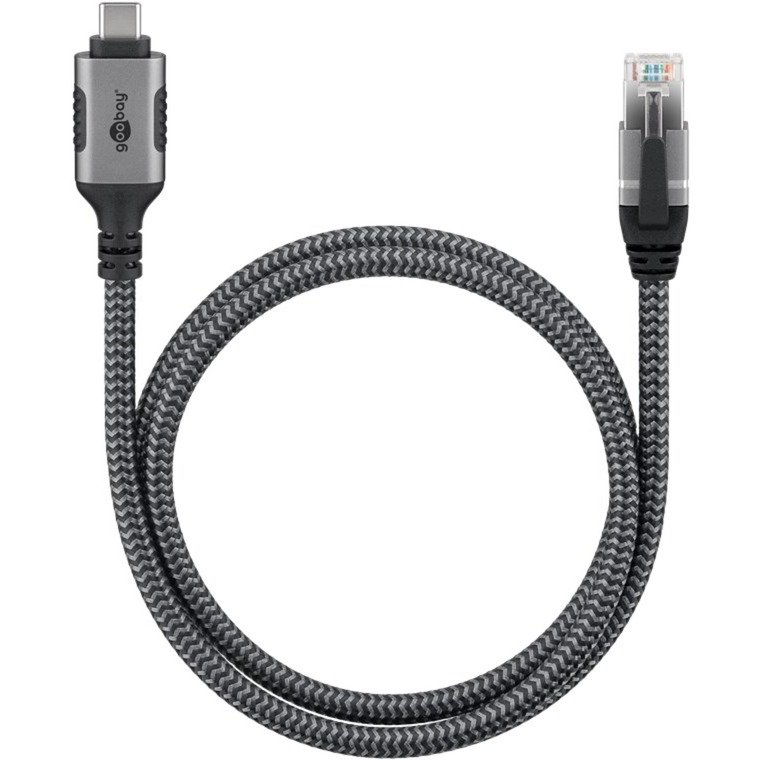 goobay Ethernet-Kabel USB-C 3.2 Gen2 Stecker > RJ-45 Stecker Negro - Imagen 2