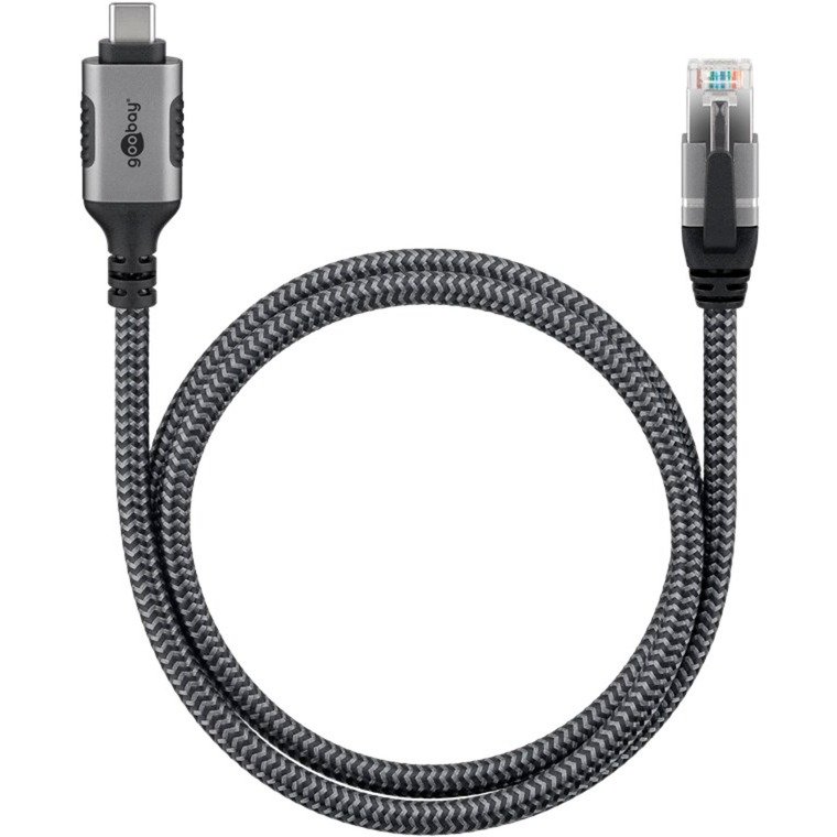 goobay Ethernet-Kabel USB-C 3.2 Gen2 Stecker > RJ-45 Stecker Negro - Imagen 2