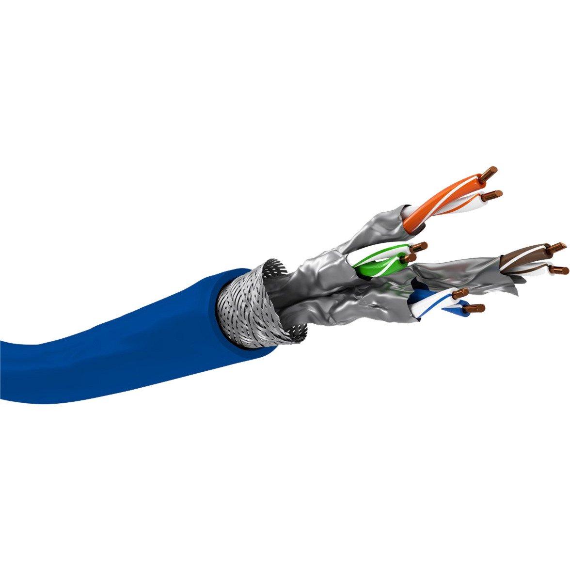 goobay Netzwerkkabel Cat.7a S/FTP (PiMF) Dca Azul