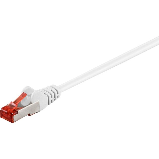 goobay Patchkabel RJ45 Cat.6 S/FTP Blanco