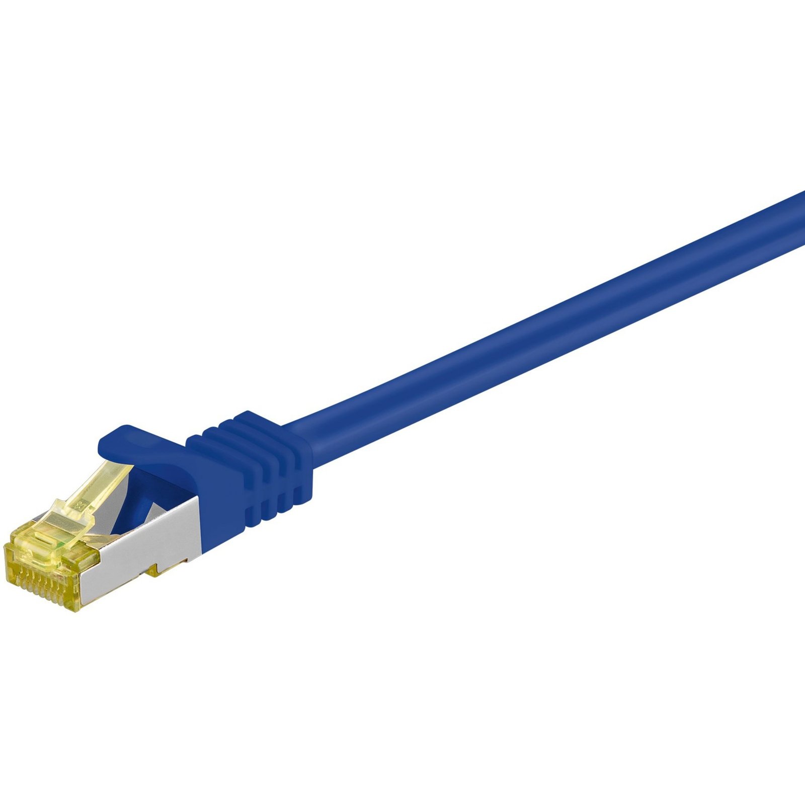 goobay Patchkabel RJ-45 S/FTP mit Cat7 Rohkabel Azul