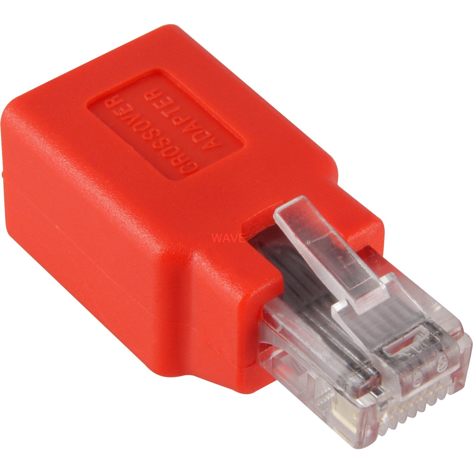 goobay RJ45 Crossover Adapter Rojo