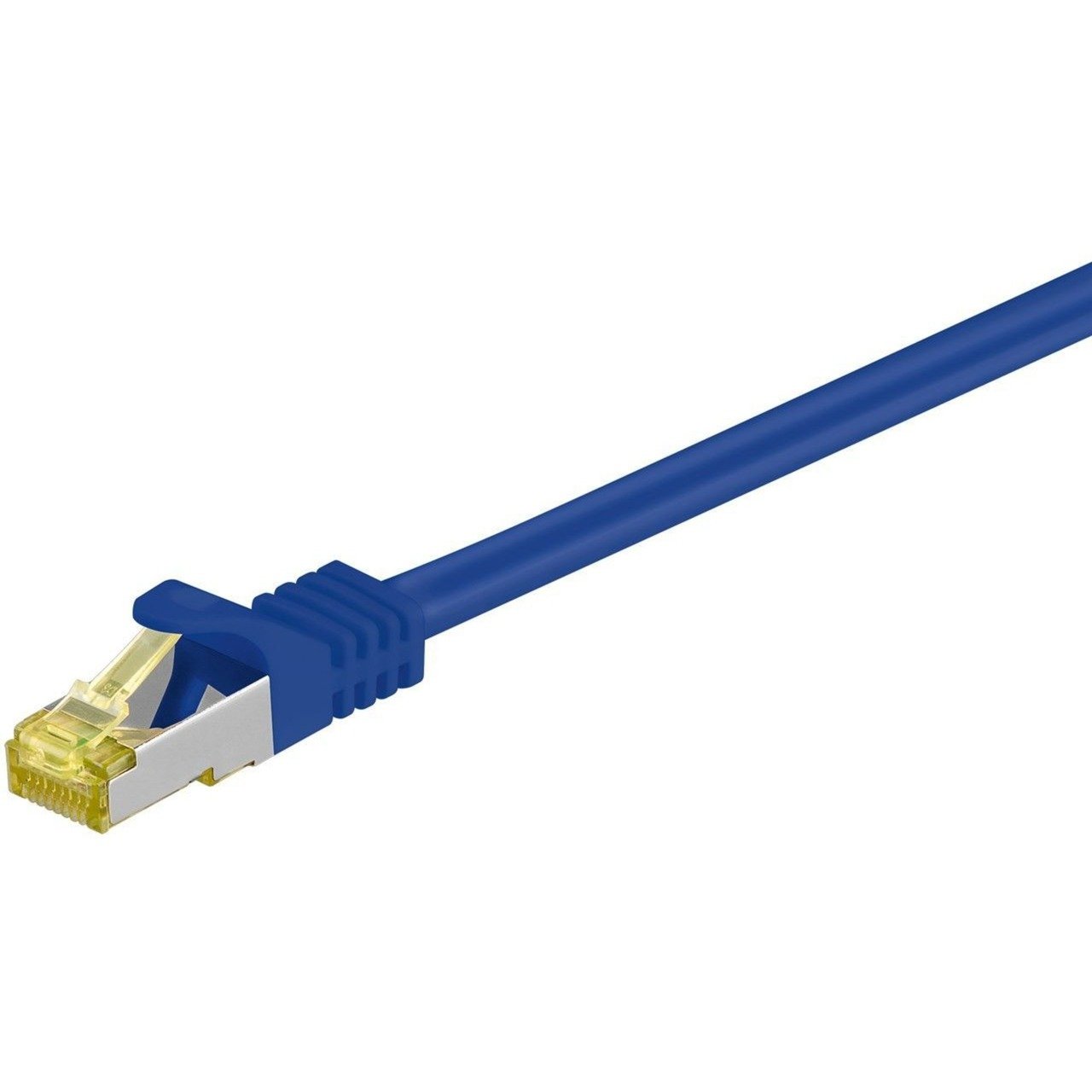 goobay RJ-45 Patchkabel Cat 6.a S/FTP (PIMF) Azul