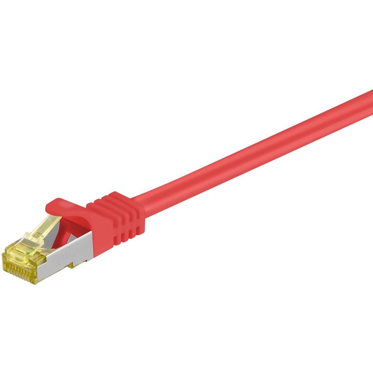 goobay RJ-45 Patchkabel Cat 6.a S/FTP (PIMF) Rojo