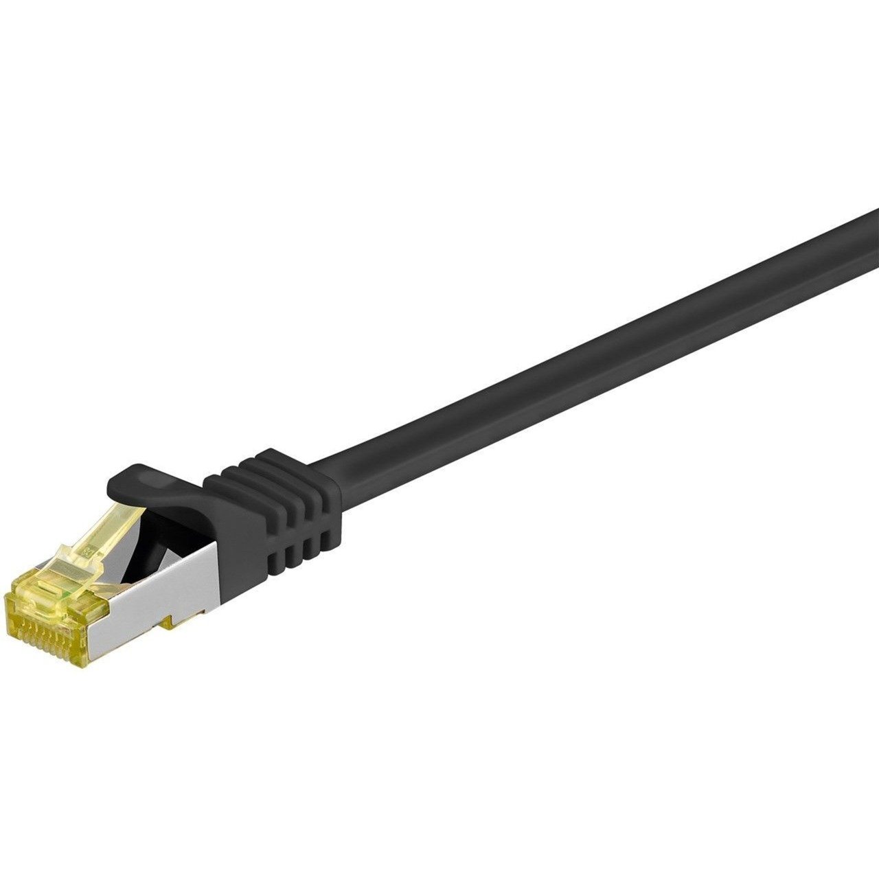 goobay RJ-45 Patchkabel Cat 6.a S/FTP (PIMF) Negro