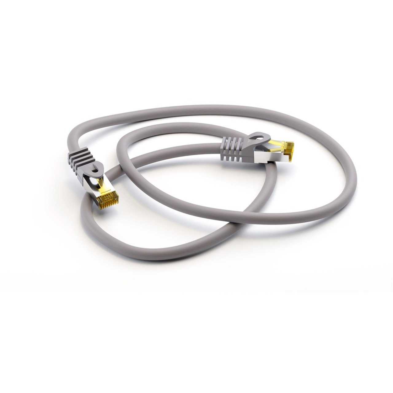 goobay RJ-45 Patchkabel Cat 6.a S/FTP (PiMF) Gris - Imagen 3