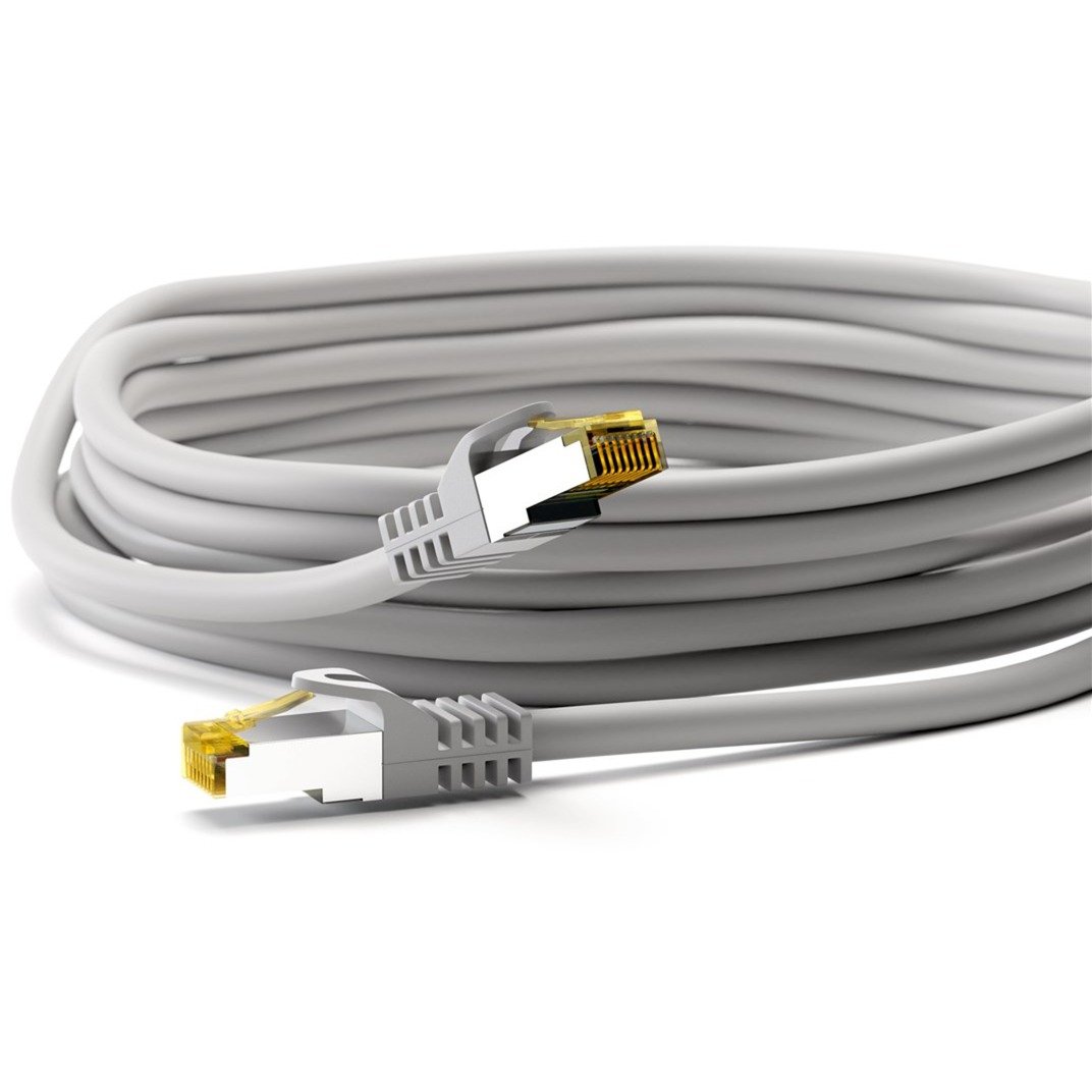goobay RJ-45 Patchkabel Cat 6.a S/FTP (PiMF) Gris - Imagen 4