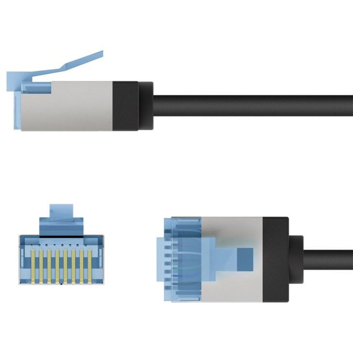 goobay Ultraflexibles Cat.6a Patchkabel slim Negro - Imagen 4