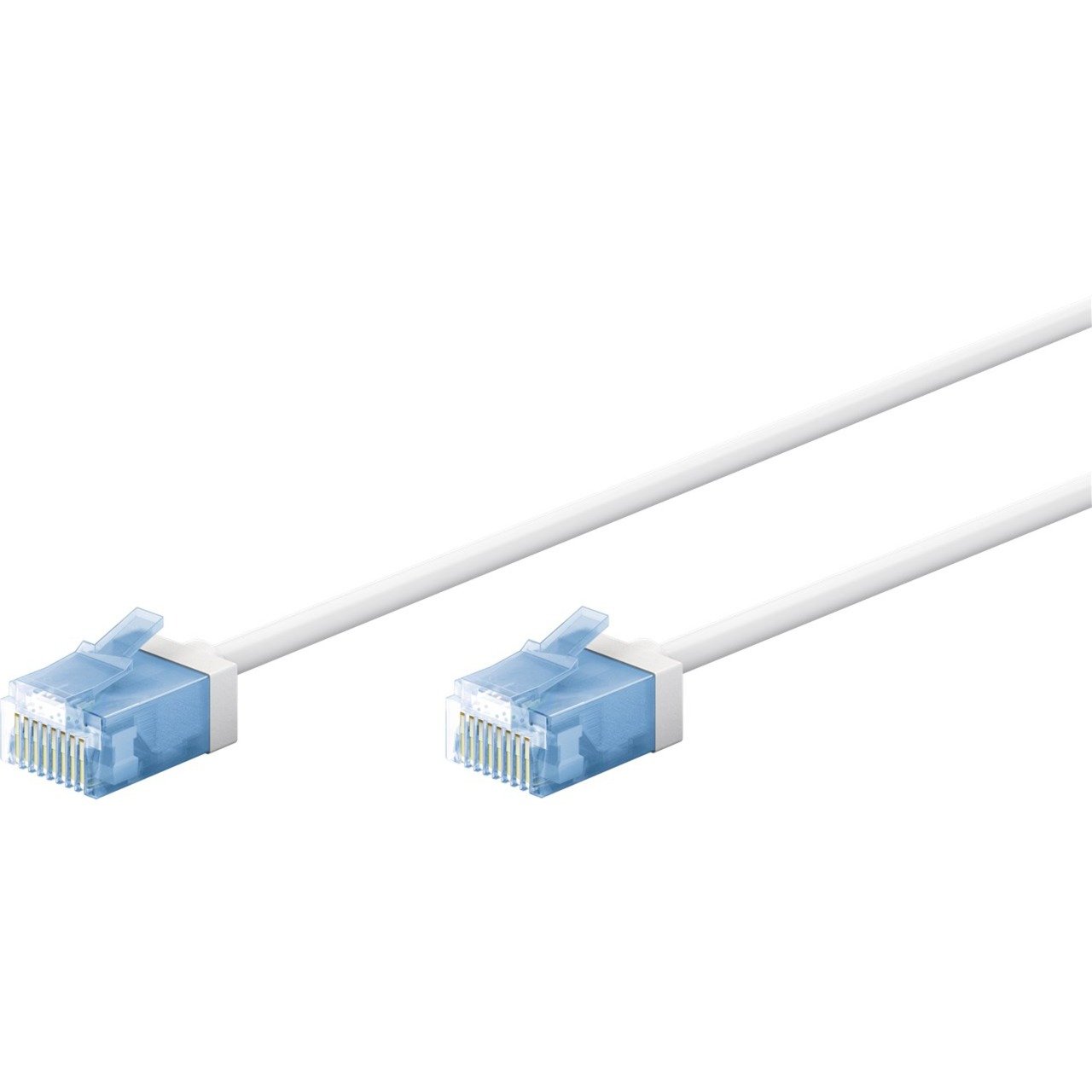 goobay Ultraflexibles Cat.6a Patchkabel slim Blanco