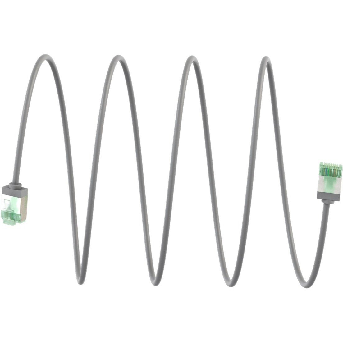 goobay Ultraflexibles Cat.8.1 Patchkabel slim Gris - Imagen 3