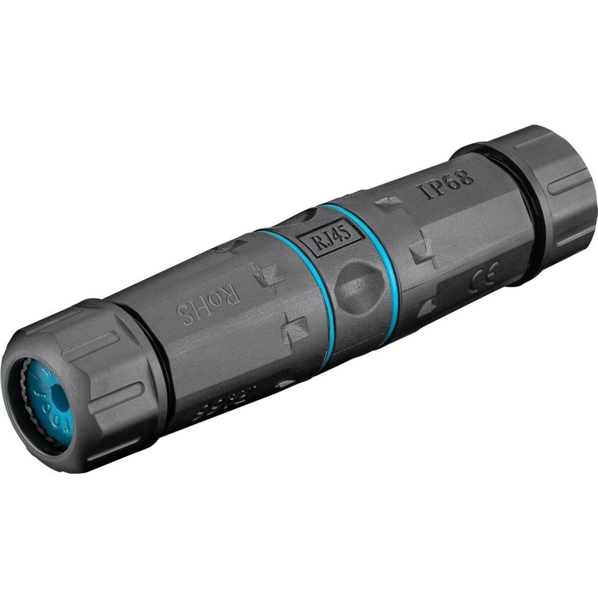 goobay Verbinder für Netzwerkkabel Cat.6a STP werkzeugfrei Negro