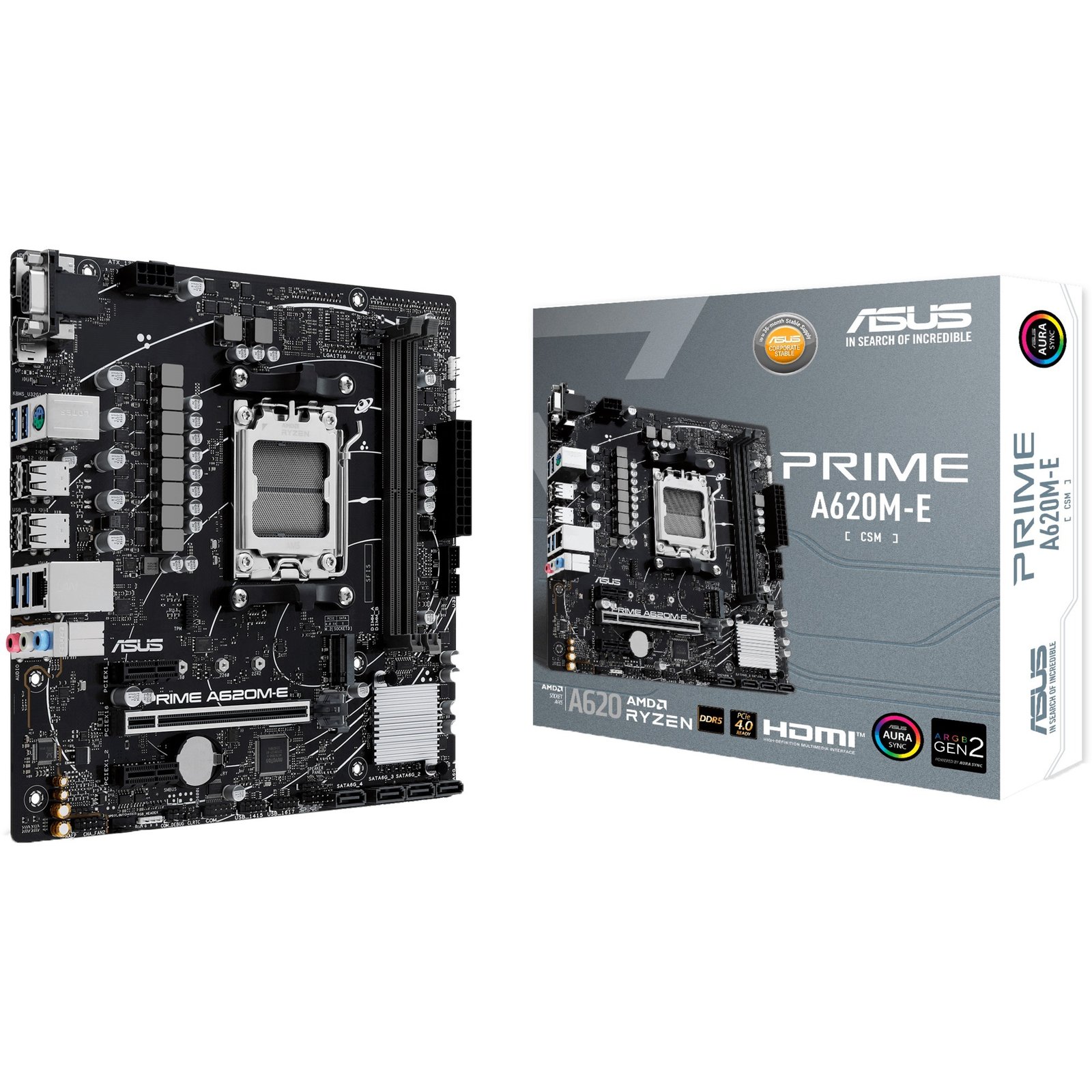 ASUS PRIME A620M-E-CSM Negro