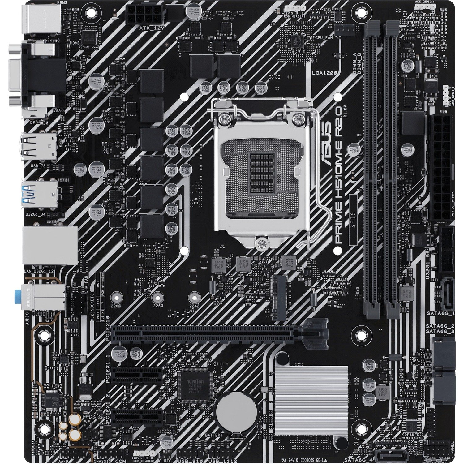 ASUS PRIME H510M-E R2.0 Negro - Imagen 2