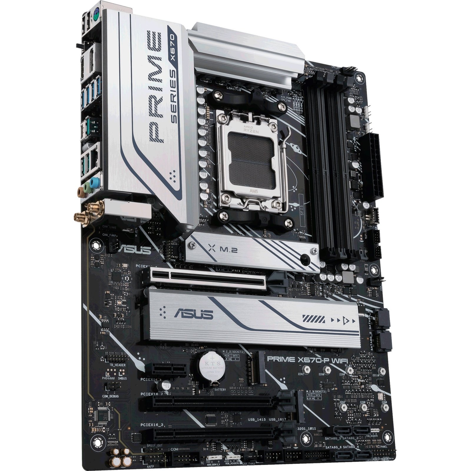ASUS PRIME X670-P WIFI Plata - Imagen 3