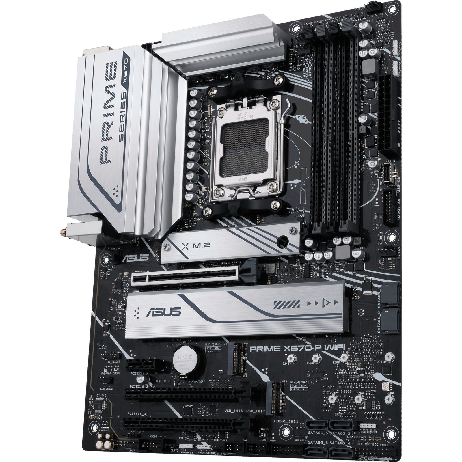 ASUS PRIME X670-P WIFI Plata - Imagen 4