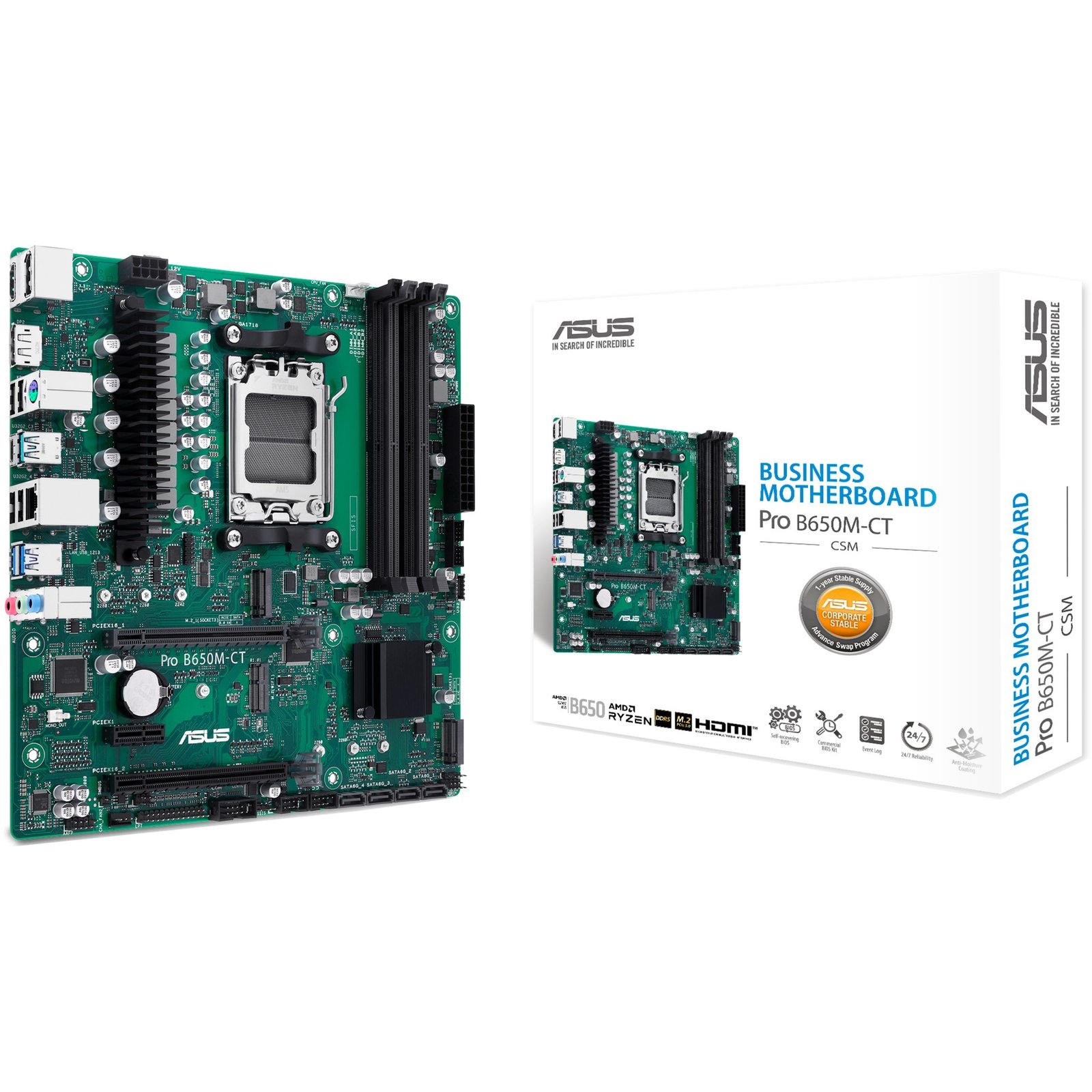 ASUS PRO B650M-CT-CSM Verde