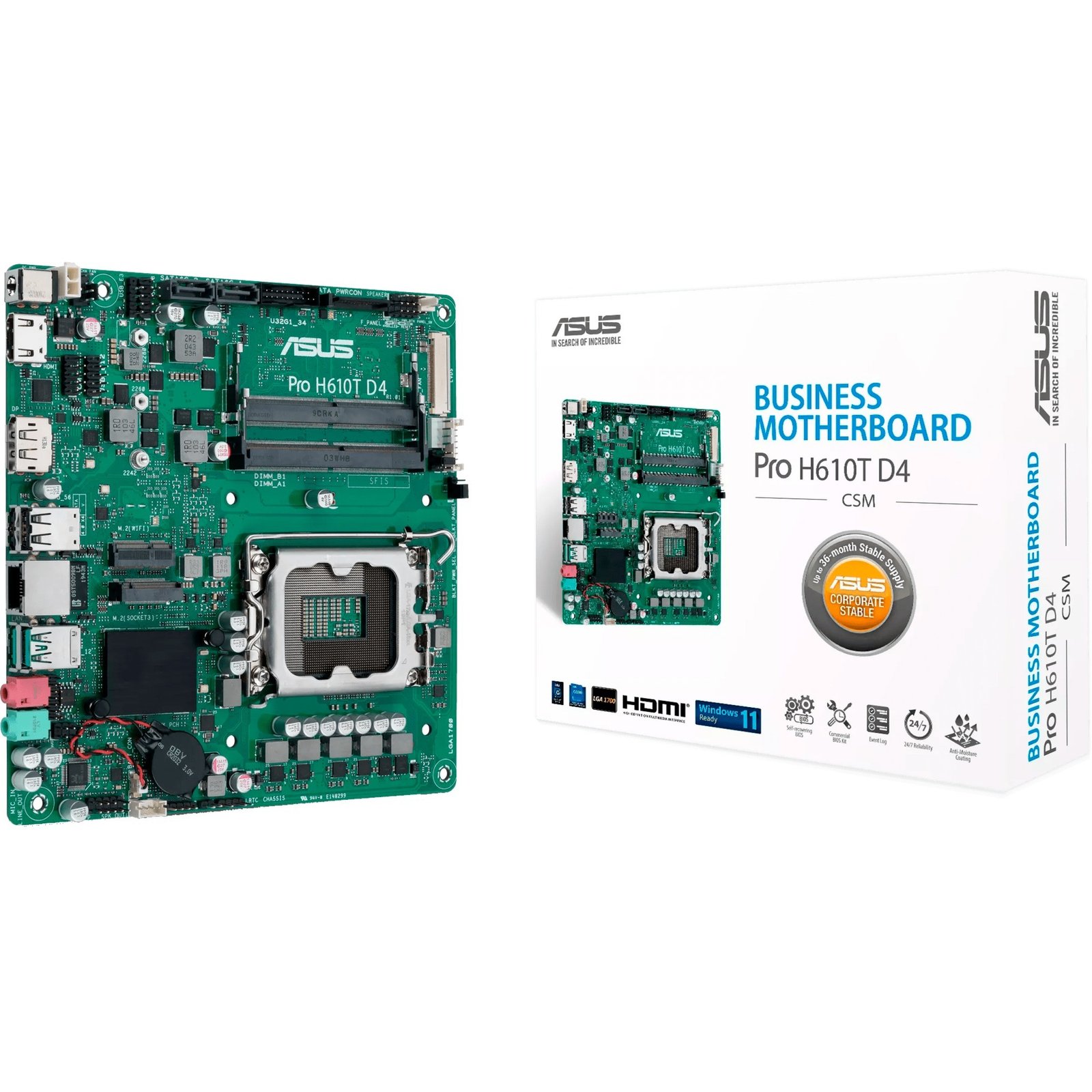 ASUS PRO H610T D4-CSM