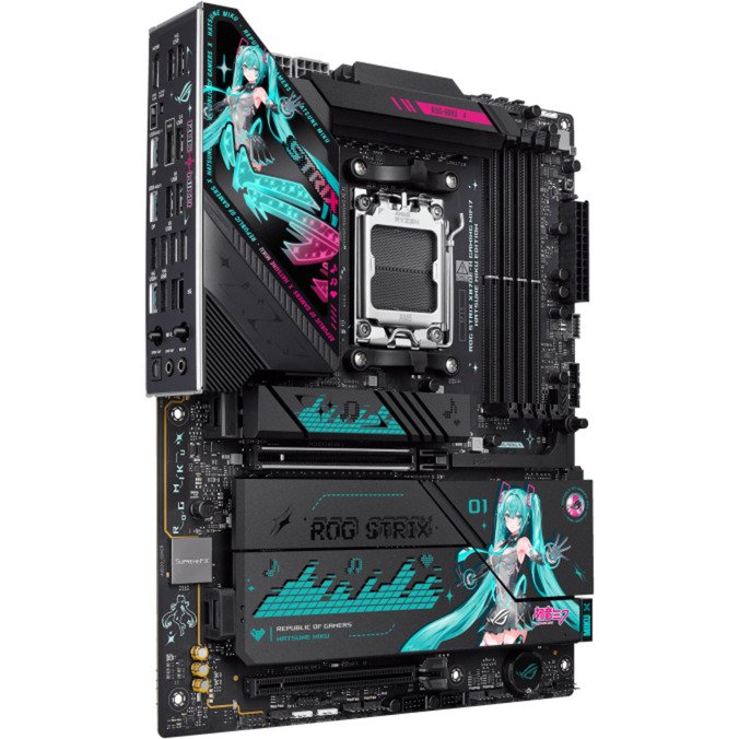 ASUS ROG STRIX X870E-H GAMING HATSUNE MIKU EDITION Negro