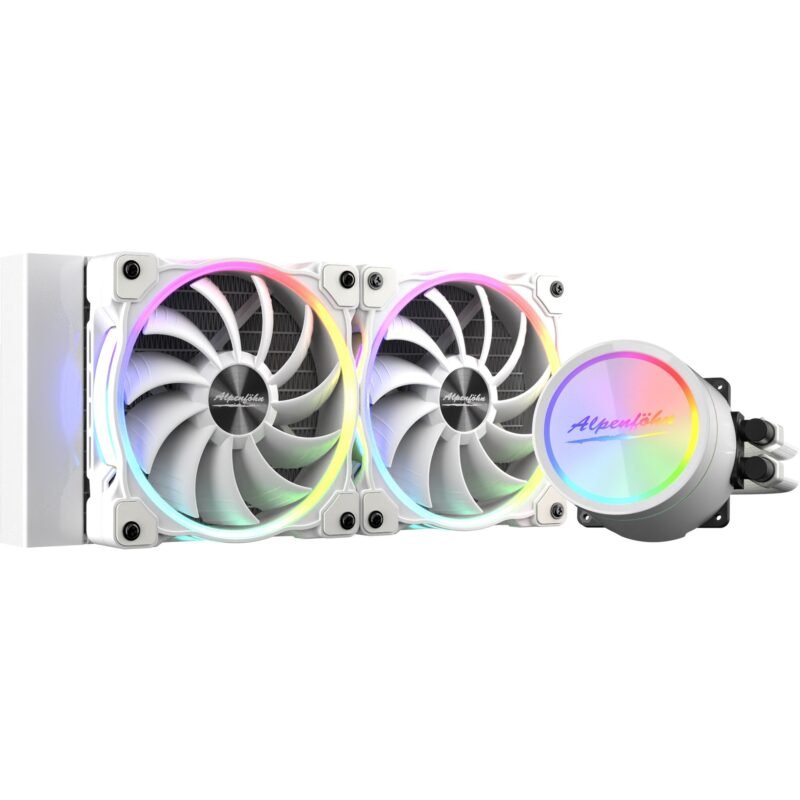 Alpenföhn Gletscherwasser 240 White RGB 240mm Blanco