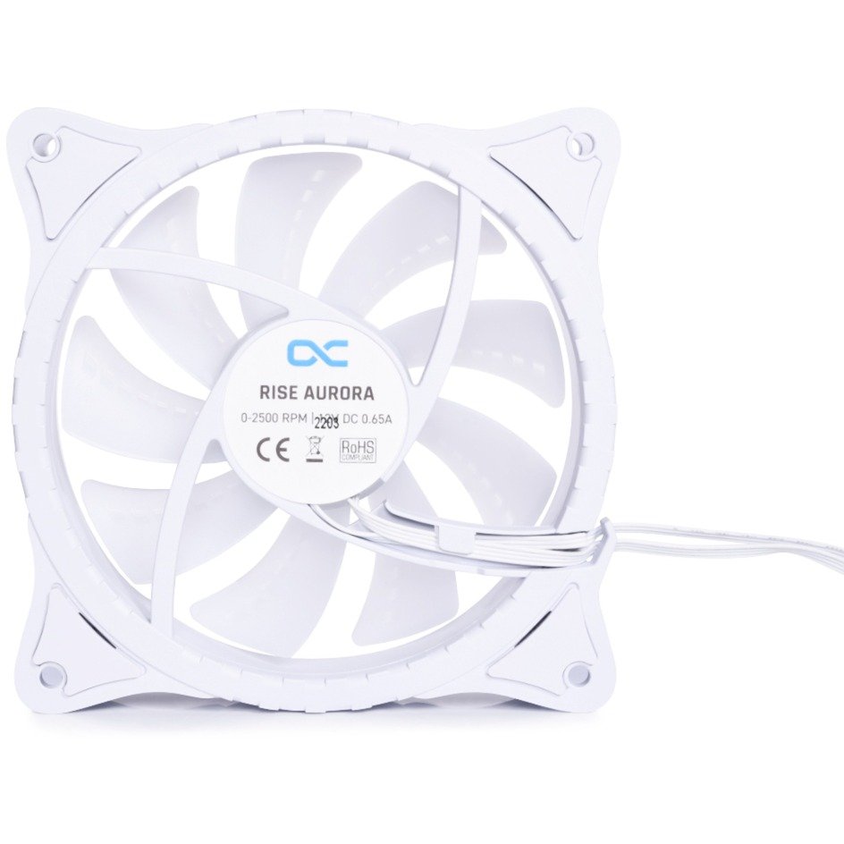 Alphacool Rise Aurora 120 mm Lüfter 120x120x25mm Blanco - Imagen 3