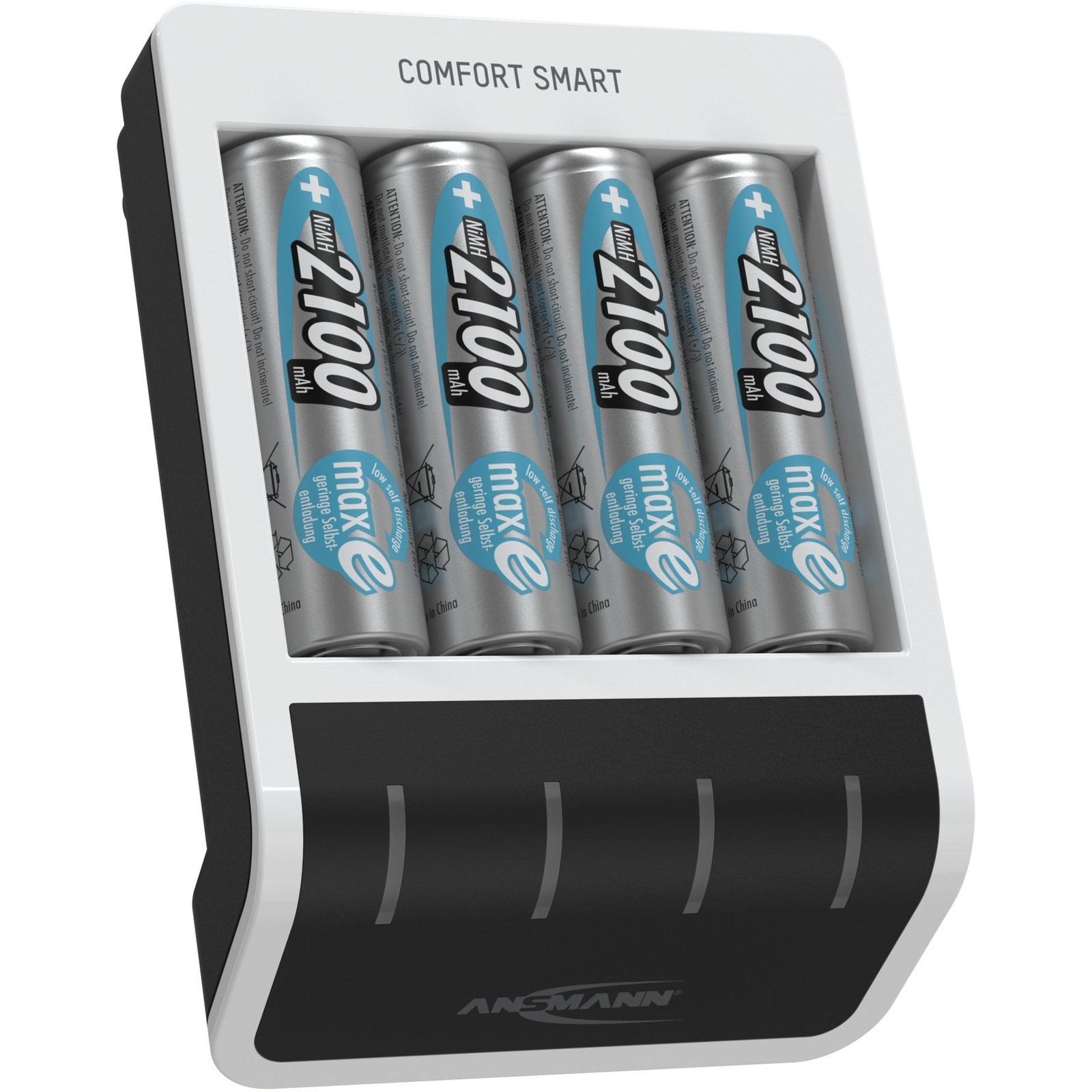 Ansmann Comfort Smart + 4x AA 2100mAh Blanco