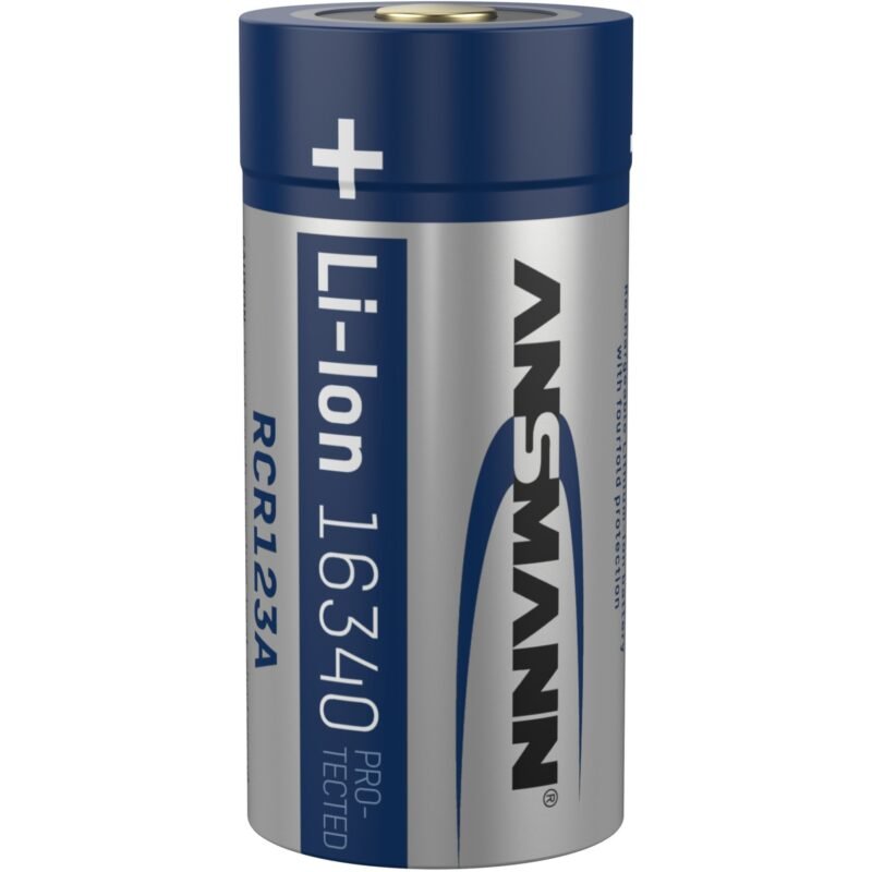 Ansmann Li-Ion Akku 16340 850mAh con Ladebuchse