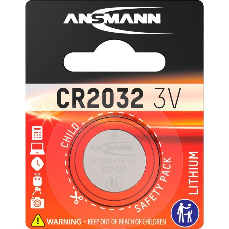 Ansmann Lithium Knopfzelle CR-2032 Plata