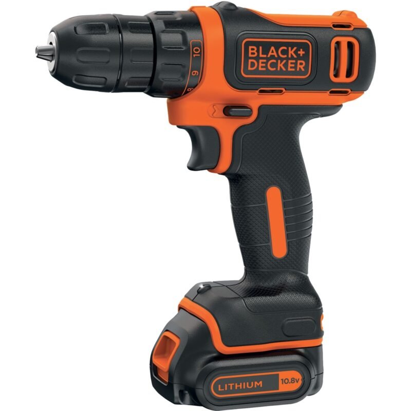 BLACK+DECKER Akku-Bohrschrauber BDCDD12 Negro