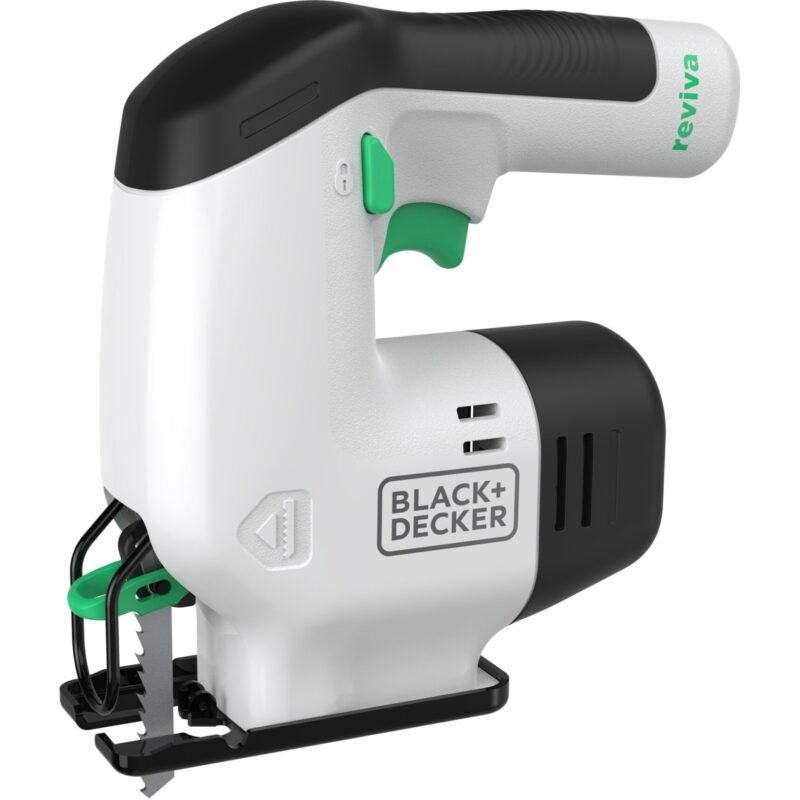 BLACK+DECKER Akku-Stichsäge reviva Blanco